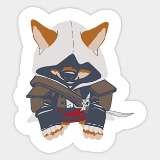 Assassin Corgi Sticker